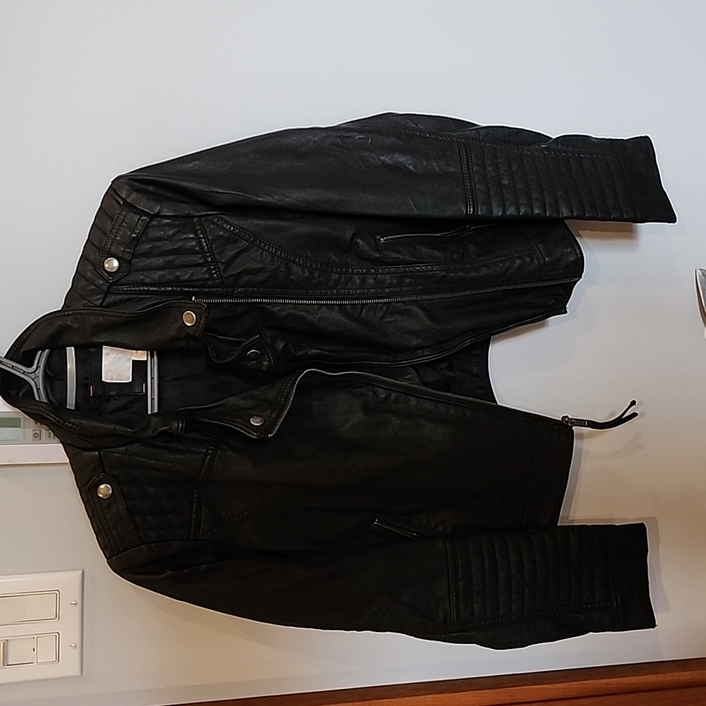 Xhilaration faux leather motorcycle jacket